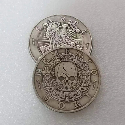 CARPE DIEM Non-Currency Coin Souvenirs Decoration Crafts Commemorative Coin Craftwork Ornament Collection Coin Lucky Coin Gif