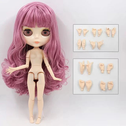 ICY DBS blyth doll 1/6 bjd toy joint body white skin shiny & matte face 30cm on sale special price toy gift anime doll - glos