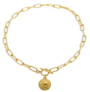Square Pendants Delicate Stainless Steel Chain Pendant Necklace For Women Necklace - C11 Gold