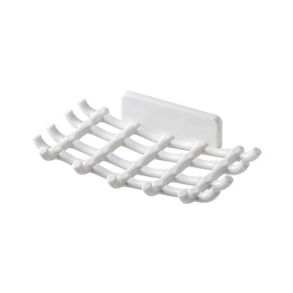 Soap Box Wall Mounted Drainage Shelf For Home Use No Punching High-end Bathroom New Soap Dish Rack Hooks For High-end Bathroo