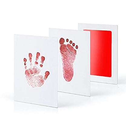 Newborn Baby DIY Hand And Footprint Kit Ink Pads Photo Frame Handprint Toddlers Souvenir Accessories Safe Clean Baby Shower G