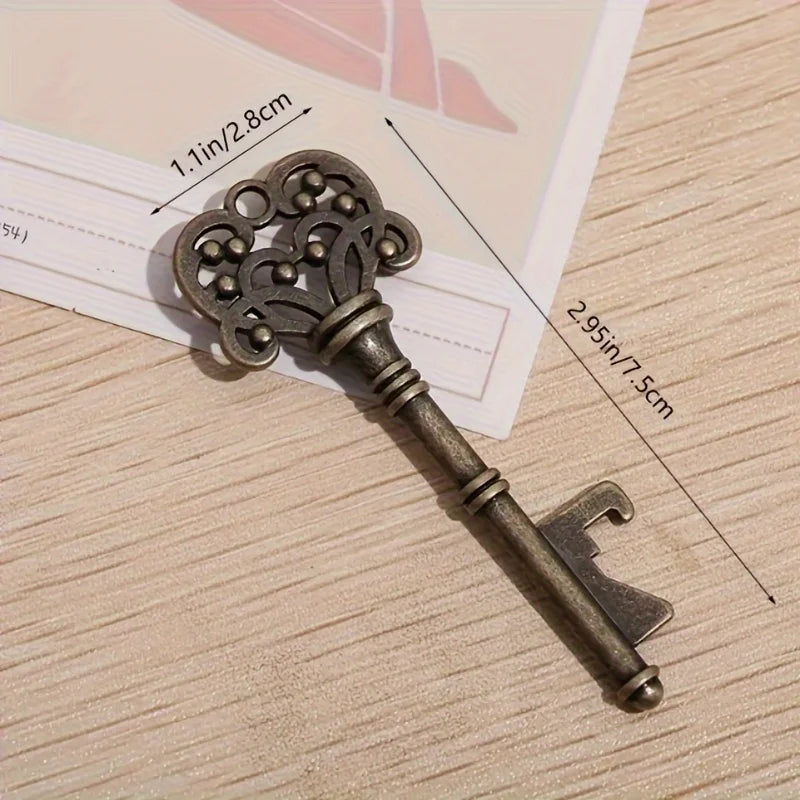1pc, Bottle Opener, Vintage Crown Key Shape Bottle Opener,Suitable For Bar Or Household,Barware Tool,Wedding Gift,Kitchen Gad