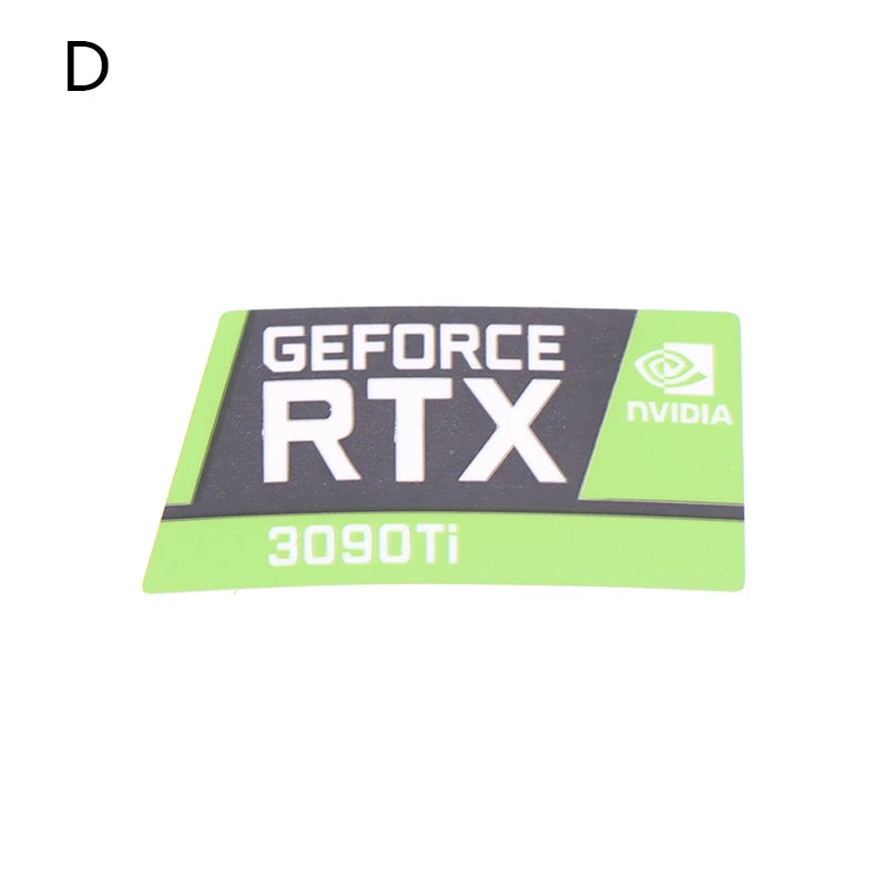 Laptop Graphics Card Label Laptop Desktop Label For Computer PC Laptop Accessories RTX 3090TI 3080TI 3070 3060 Desktop Sticke