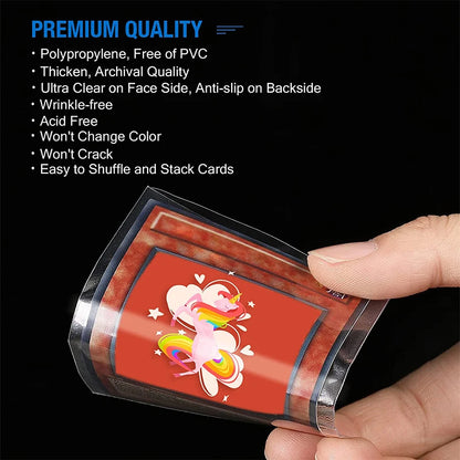 100-1000Pcs Card Sleeves Transparent Cover Clear Cards Holder For Board Playing Game ID Trading Protector Folder Photo Pouch