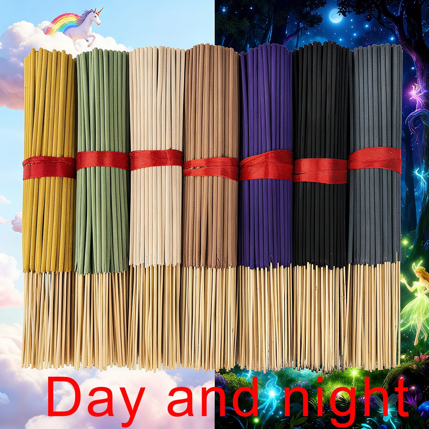 7 Sets of 140 Incense Sticks, Available in Four Seasonal Sets: Rose, Lavender, Sandalwood, Jasmine, Mint, Cherry Blossom, Her