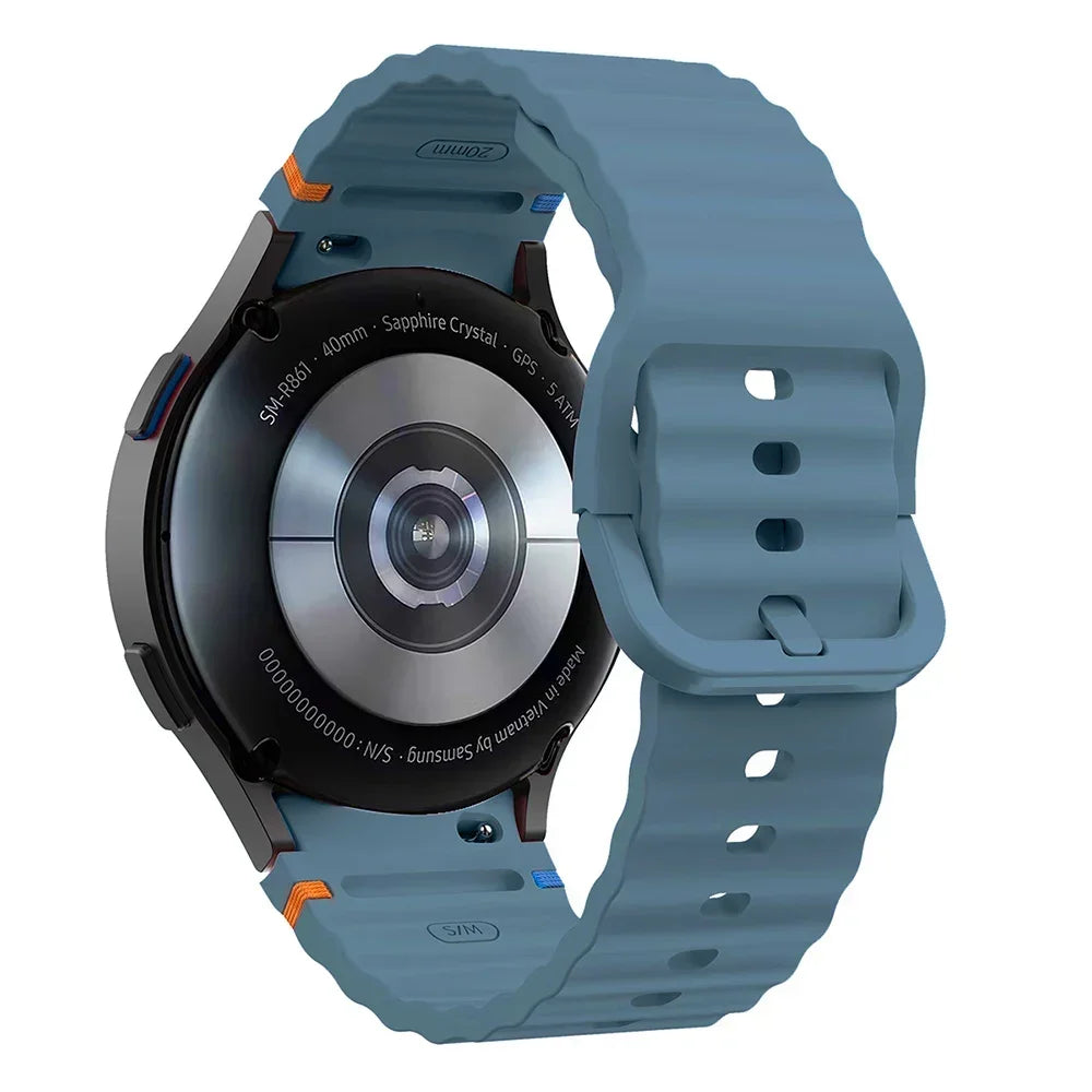 Original Silicone Band for Samsung Galaxy Watch 7 FE 6 4 Classic 5 Pro 44mm 40mm 43mm 47mm 45mm Bracelet Galaxy Watch6 7 Stra