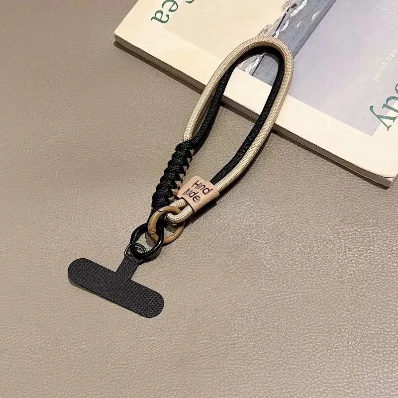 Mobile Phone Lanyard Luxury Braided Wrist Mobile Phone Lanyard Hand-held Pendant Anti-fall Multifunctional Wristband - 4