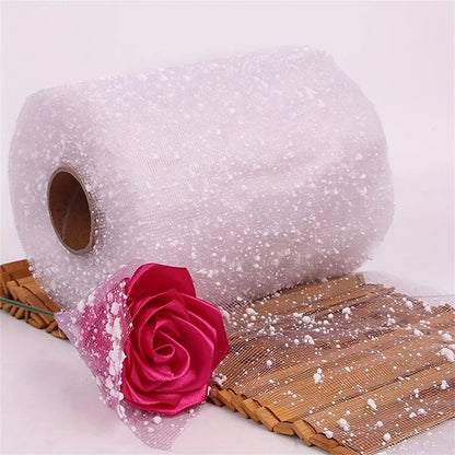Handcrafted Silk Ribbon Rose Wrapping Paper - Versatile for Bouquets, Home & Office Decor | Available in Multiple Colors - WH
