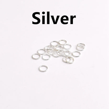 100-200Pcs/Lot 3-8mm Single Loop Open Jump Rings Split Rings Connectors For Jewelry Making Supplies Diy Handmade Accessories 