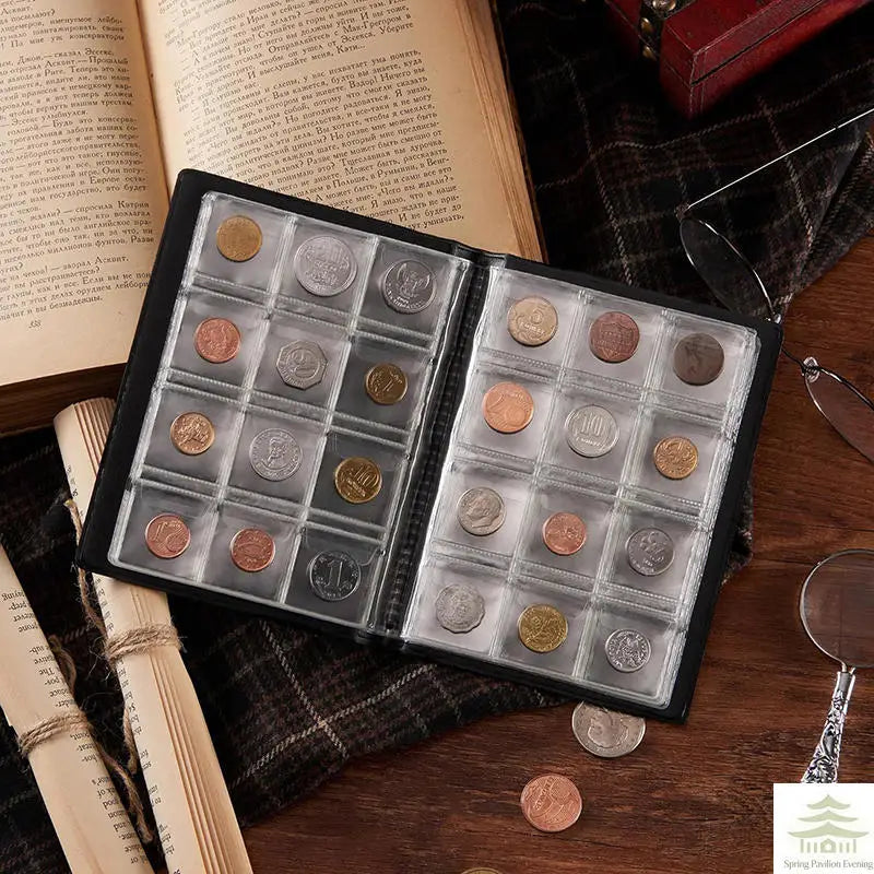 Coin Organizer Storage 120 Pockets Coin Collection Book Coin Collection Holder Album Commemorative