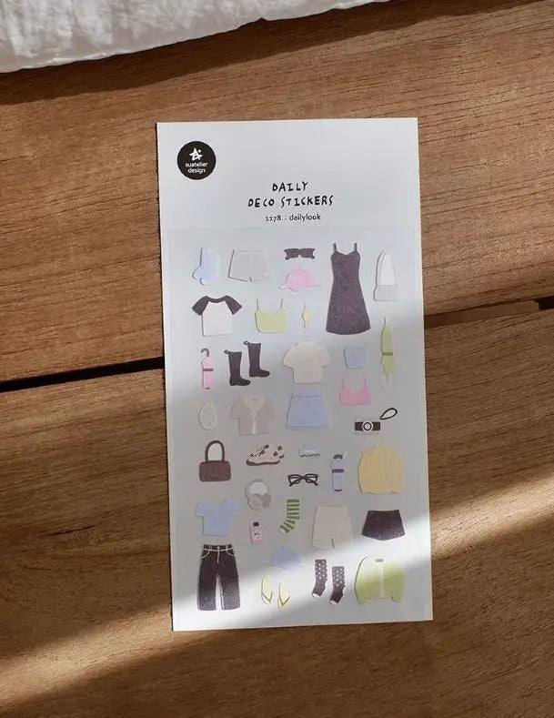 Korean Suatelier Stickers Cute Home Style Scrapbooking DIY Junk Journal Diary Stationery Deco Sticker Handiwork Craft Supplie