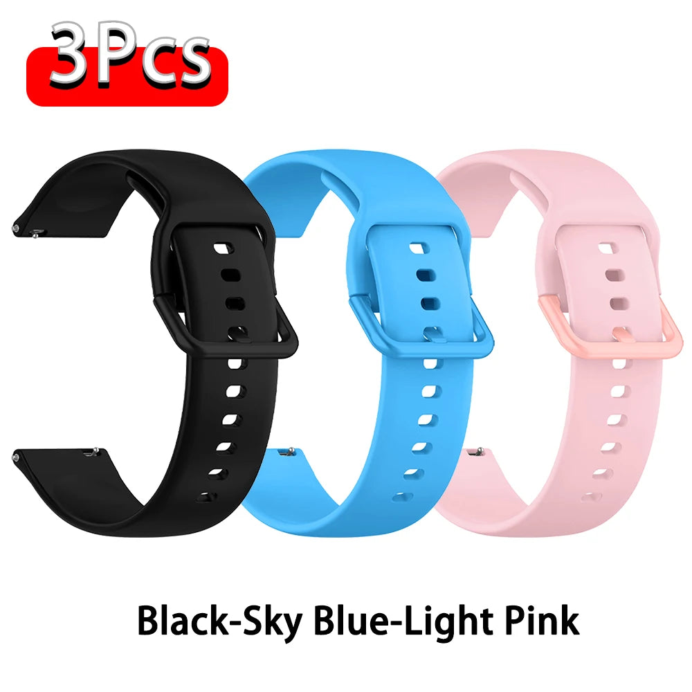 Strap For Amazfit GTS 2/4/3/GTS 2/4 Mini/GTR 4/2/2e 20mm/22mm Watch Silicone Sport Bracelet Amazfit bip 6 5 3/u pro Series ba