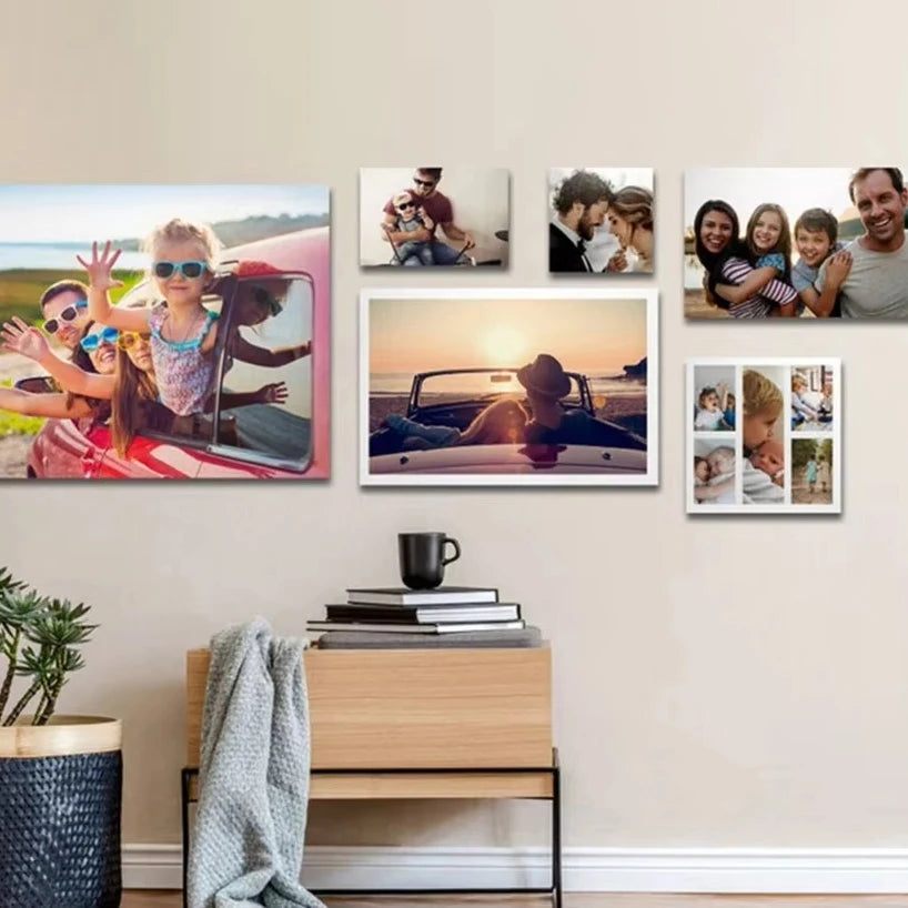 Custom Print Canvas Painting By Your Photo Canvas Poster Personal Gift Customize Figure Animal Pets Pictures Home Decor Print