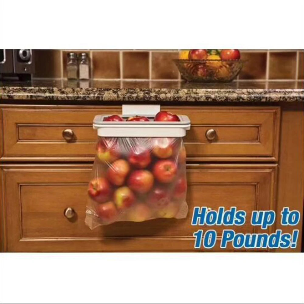 Trash Garbage Hanging Bag Hanger Durable Rubbish Holder Kitchen Support Cabinet Stand Trash Rack Storage Hanger Organizer