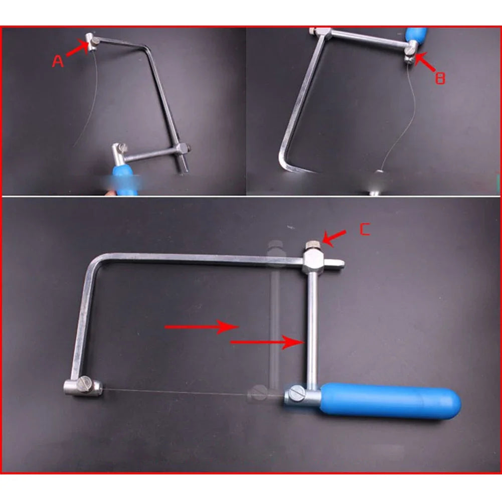 Superfine Diamond Cutting Wire 1m DIY Tool Coping Saw Blades Jade Metal Marble Granite Stone Glass Wood Jewelry Wire Saw Cutt