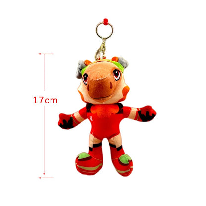 2026 FIFA Trophy Keychain Football Trophy Pendant Soccer Fan Souvenir Backpack Charm Collectible Gift Mascot Model - 17cm-RED