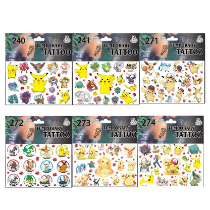PokeMons Theme Party Favors Slap Bracelets Stickers Balloons Party Gifts Goodie Bag Stuffers Fillers Birthday Party Decoratio