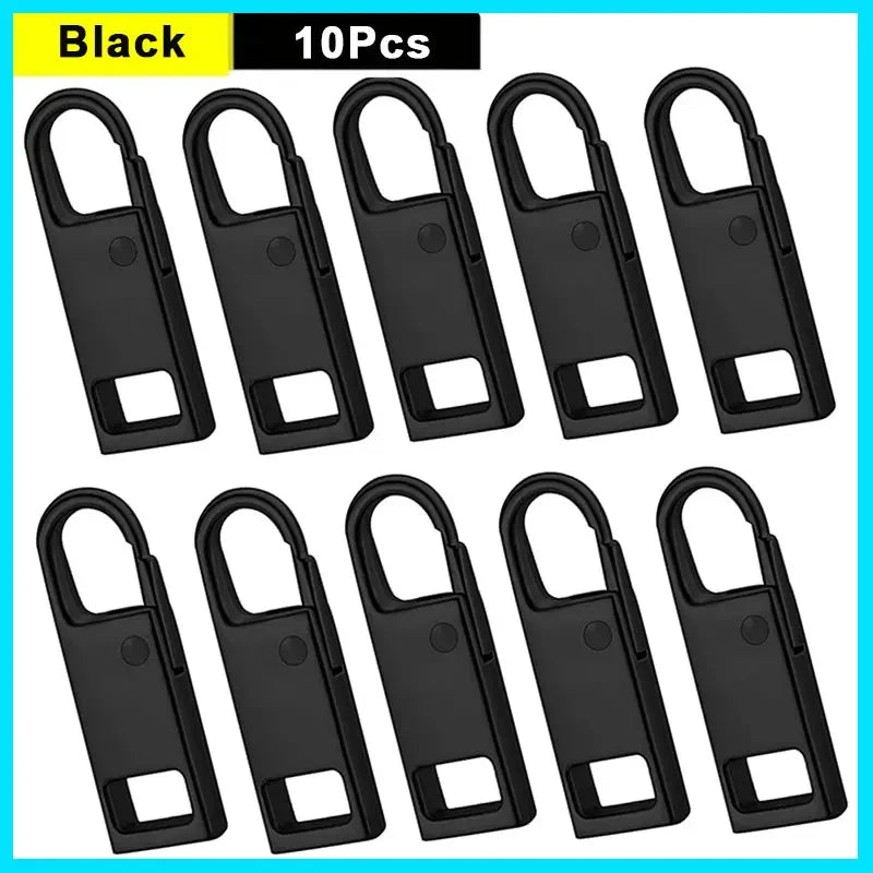 5/10Pcs Zipper Slider Puller Replacement Instant Zipper Tab Repair Zippers Handle Mend Fixer Buckle for Suitcase Sewing Craft
