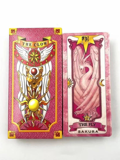 Anime Cosplay Card Captor Sakura KINOMOTO Clow Cards Tarot Prop Paper Poker Card Funny For Family Friend Party Xmas Accessori