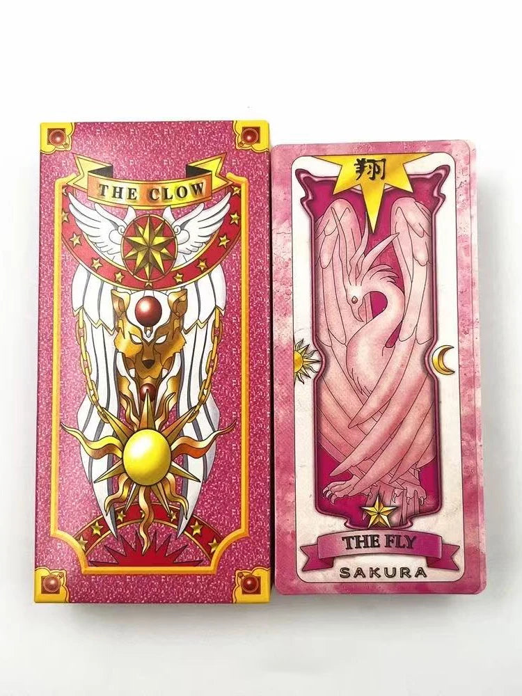Anime Cosplay Card Captor Sakura KINOMOTO Clow Cards Tarot Prop Paper Poker Card Funny For Family Friend Party Xmas Accessori