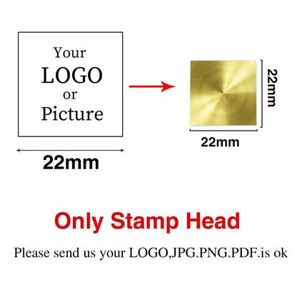 Custom Stamps Personalized Logo Metal Stamps Custom Wax Seals Stamps Customize Your Own Logo Gift Stamps Invitation Stamps - 