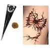 Tattoo Stickers English Word Waterproof Long Lasting Realistic Transfer Temporary Black Letters Feather Body Art For Men Wome