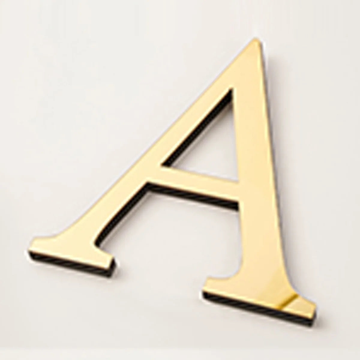 20cm Gold Acrylic Mirror English Letters Wall Stickers Birthday Decoration Festival Party Wedding Decor Self-adhesive Art Mur