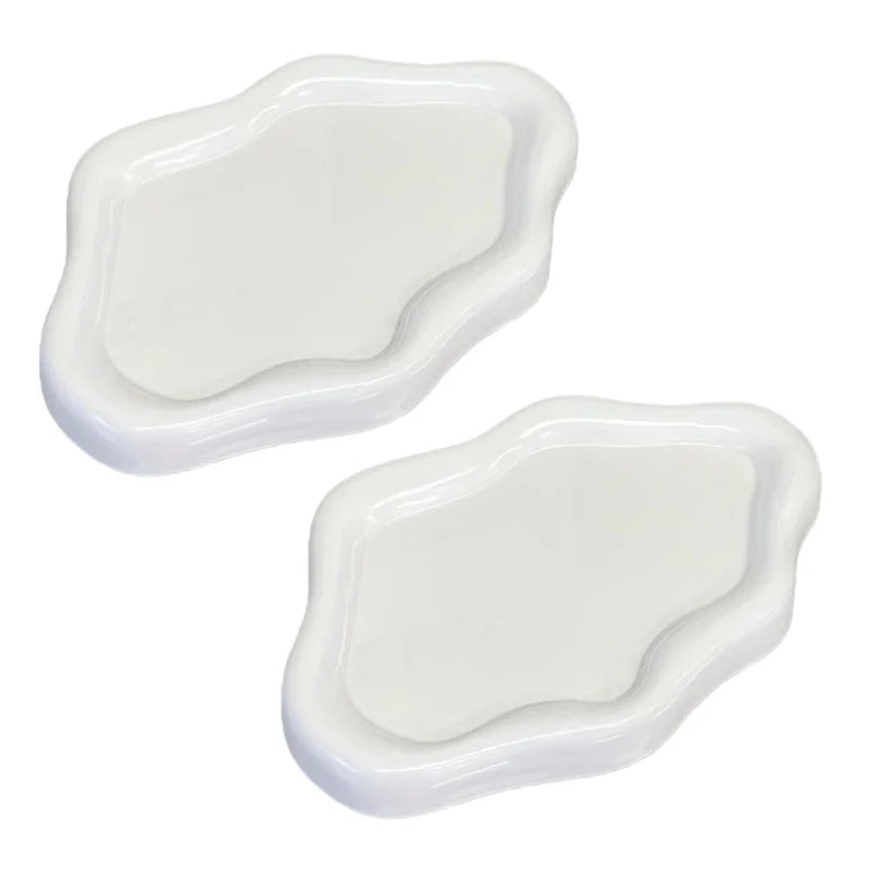 Cloud-Shaped Jewelry Tray Decorative Plate for Rings Earrings Bracelets & Necklaces Plastic Vanity Tray for Women Bedroom Dec