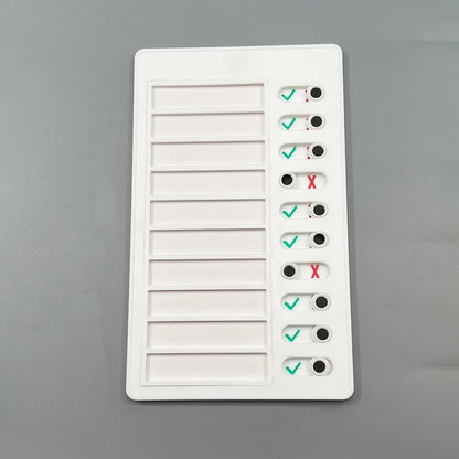 1PCS List Board Memo List Board for Adults and Children for Planning Reminders, Memo Boards Slider Schedule DIY Detachable Da