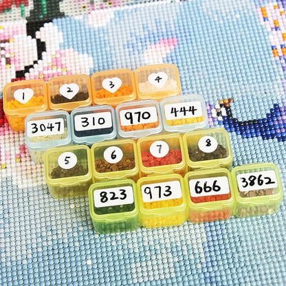 5D DIY Diamond Painting Tools Accessories Storage Box Container Diamond Embroidery Accessories Drill Box Mosaic Container Cas