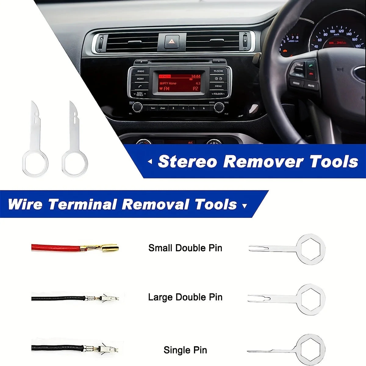 5pcs/19pcs Trim Removal Tool Set & Clip Plier Upholstery Remover Nylon Car Panel Removal Set with Portable Storage Bag