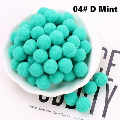 Mini Fluffy Soft Pom Poms Pompoms Ball,Handmade Craft Toys,Wedding Christmas Decor,DIY Sewing Supplies,8mm,10mm,15mm,20mm,30m