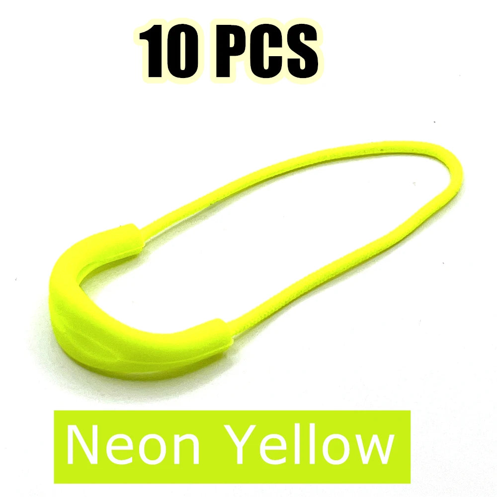 10 Pcs/Pack Mix Color Zipper Pull Cord Zipper Head Pull Puller End Fit Rope Tag Fixer Zip Cord for Garment Bags Accessory - N