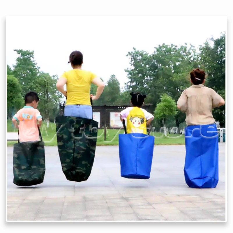 Sack Race Bags for Kids Colorful Oxford Cloth Jumping Sacks Outdoor Group Relay Game for Kindergarten Sports Day Family Party