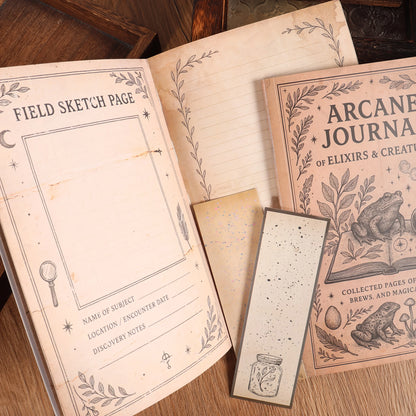 80pages A5 Journal Notebook with Two Bookmarks, for Diary, Junk Journal, Crafts, Writable Notepad, Memo Taken, Letter Paper