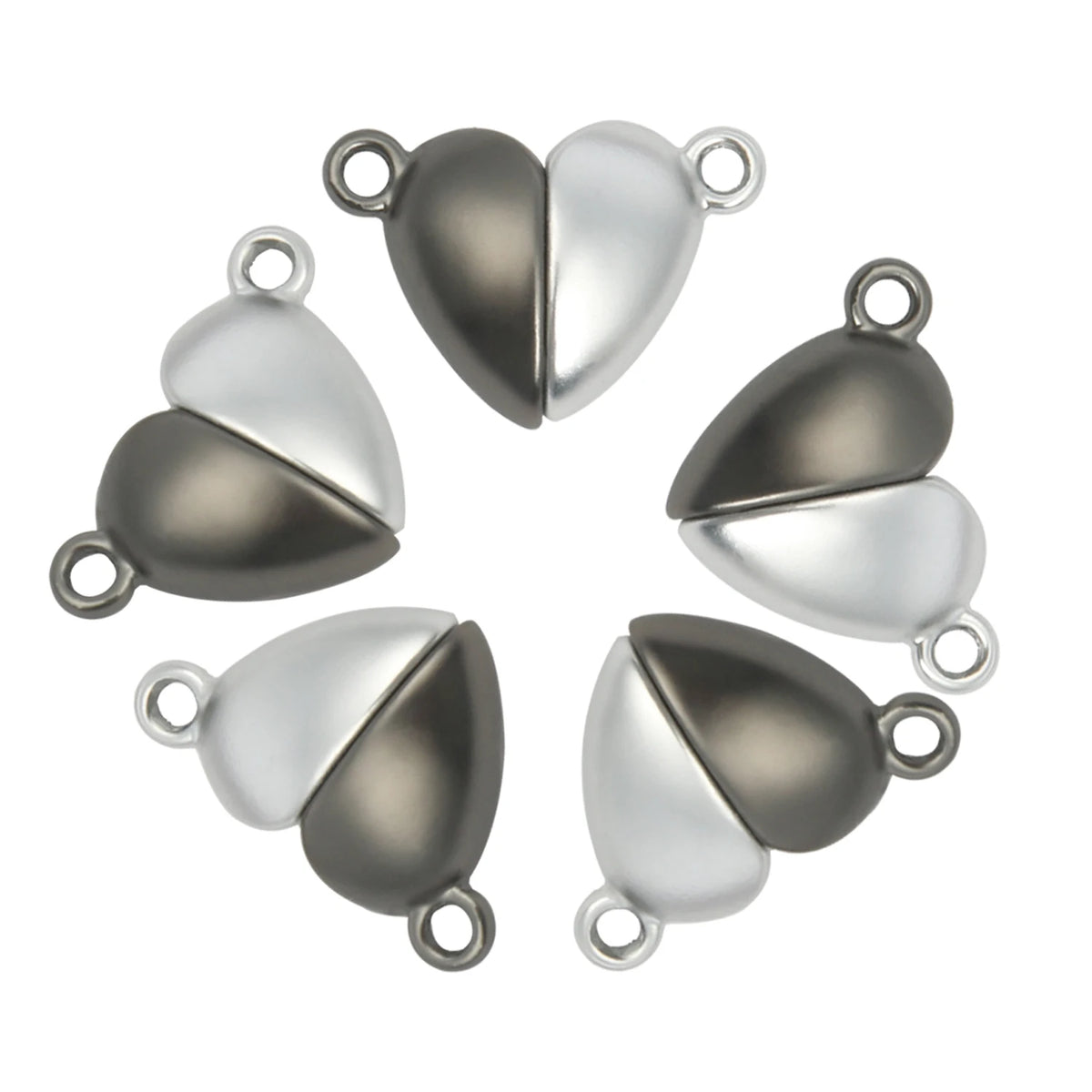 10-5Sets Stainless Steel Strong Magnetic Clasps Magnet End Clasp Connectors For Jewelry Making DIY Bracelet Necklace Accessor