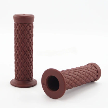 Vintage Cafe Racer 7/8" 22mm Motorcycle Vintage Handlebar Grip for Honda Suzuki Yamaha Kawasaki CG125 CB400 - Brown