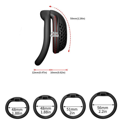 Male Chastity Cage Breathable Honeycomb Design With Removable Lock Cock Cage Comfortable Anti Pinch BDSM For Men Adult Sex To