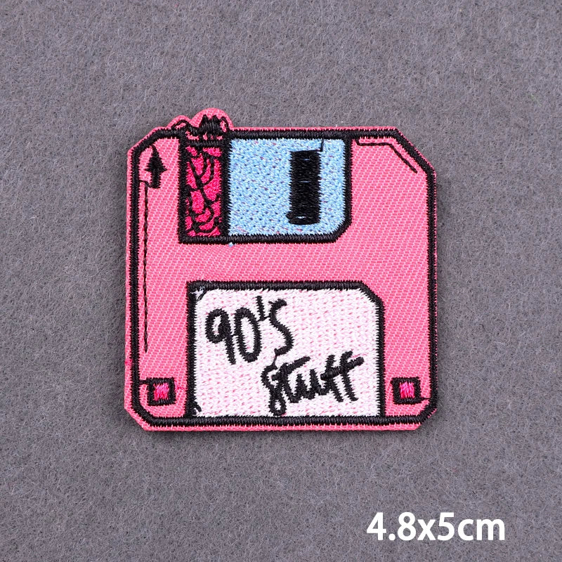 Warning Letters Embroidery Patches For Jeans Good Vibes Iron On Patch Thermoadhesive Patches For Clothes Applique Stickes Log