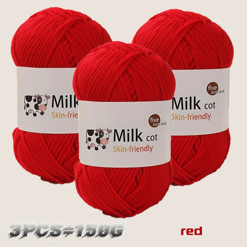 150g milk yarn handmade medium coarse DIY weaving yarn ball for knitting sweaters, hats, scarves and other clothing - 10
