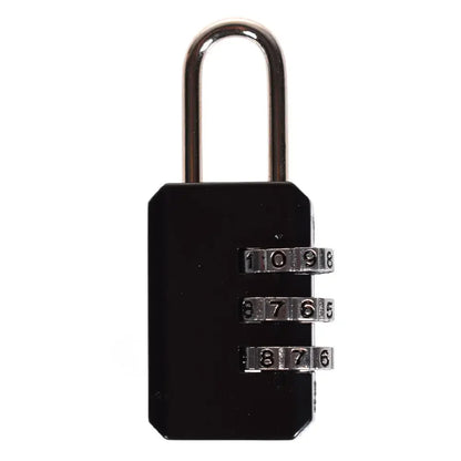 3 Digit Resettable Combination Padlock Luggage Case Padlock Box Black Lock Coded Lock School Gym Locker Sheds 2022 - black C