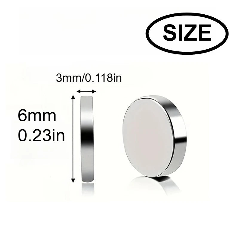 10x3/6x3mm mini Whiteboard Magnet, Widely Used in Halloween DIY, Refrigerator stickers Warehouse Tool Classification Bag Butt