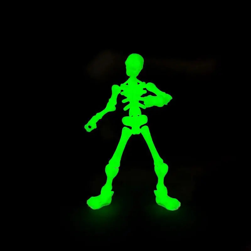 DIY Skeleton Figurines Plastic Posable Mini Skeletons with Movable Joints DIY Craft Halloween Party Haunted House Decor