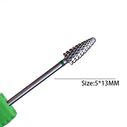 1pc Carbide Tungsten Nail Drill Bit Rotate Burr Milling Nail Cutter Bits Electric Drill Machine For Manicure Pedicure Tools -