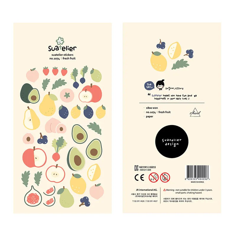 Korean Import Suatelier Baking Bread Cake Desserts Food Stickers Scrapbooking Diy Journal Stationery Sticker Deco School Supp