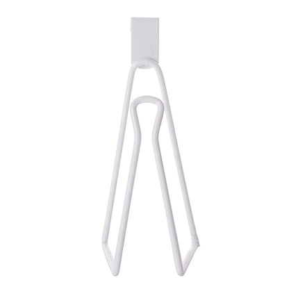 Toilet Paper Holder - Easy Install Wall Mount Bathroom Tissue Roll Hanger with Painted Finish Space Saving No-Drill Design - 