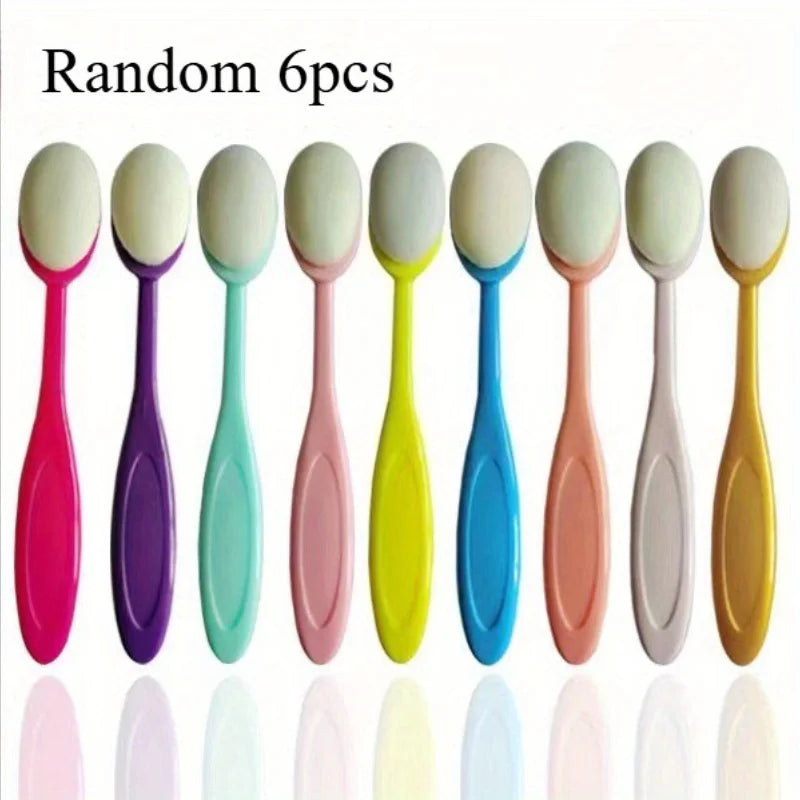 6pcs Craft Ink Blending Brushes，Colorful Paint Brush Set，Suitable for Painting, Drawing, Card Making, Craft Tools - Random 6p