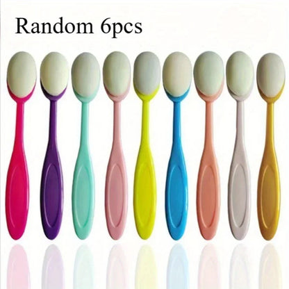 6pcs Craft Ink Blending Brushes，Colorful Paint Brush Set，Suitable for Painting, Drawing, Card Making, Craft Tools - Random 6p