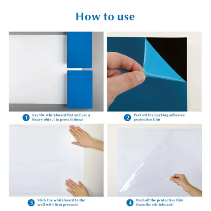 Erasable Magnetic Whiteboard Sticker, Self-adhesive Wall Whiteboard, Suitable for Back-to-school Season, Classroom Office Use