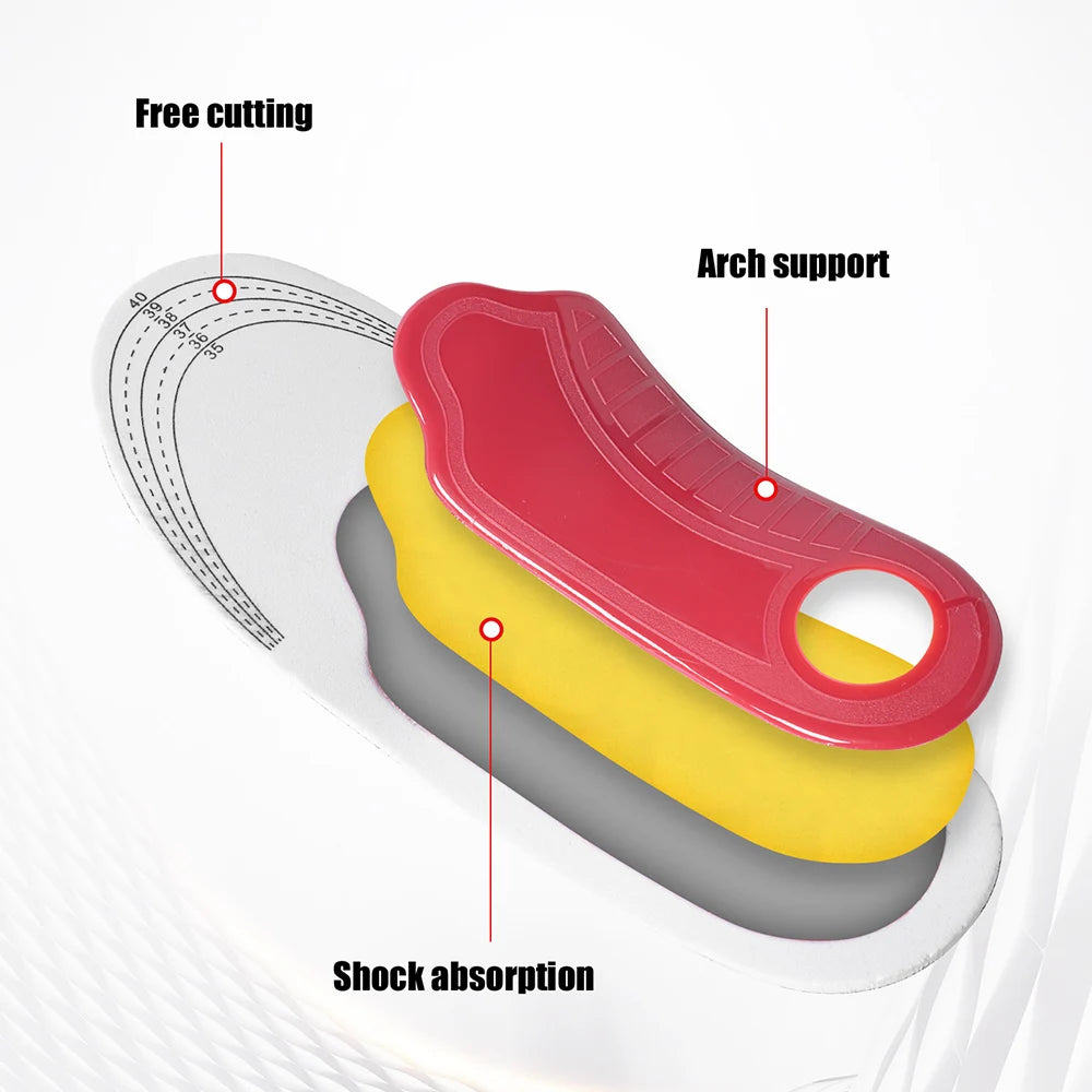 Orthotic Insole Arch Support Flatfoot Orthopedic Insoles For Feet Ease Pressure Of Air Movement Damping Cushion Padding Insol